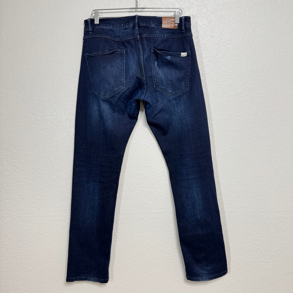 Barbell Apparel Jeans Mens 32 Dark Wash Blue Slim Athletic Fit Stretch Denim - Picture 2 of 11